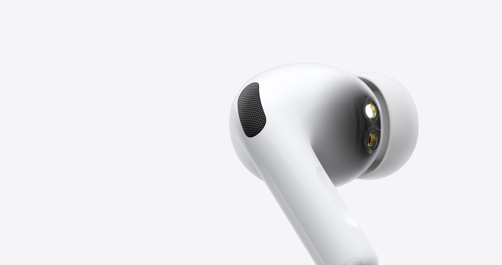 Apple AirPods Pro 3 Herzfrequenz-Sensor Detail