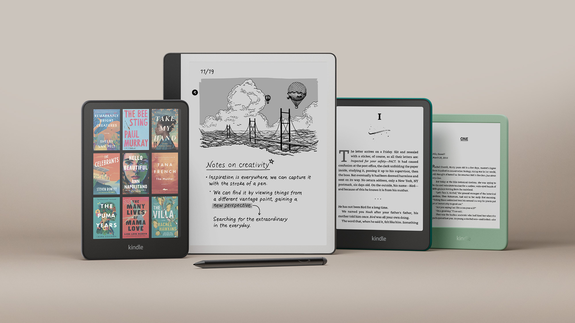 Amazon Kindle 2024 Familie Lineup