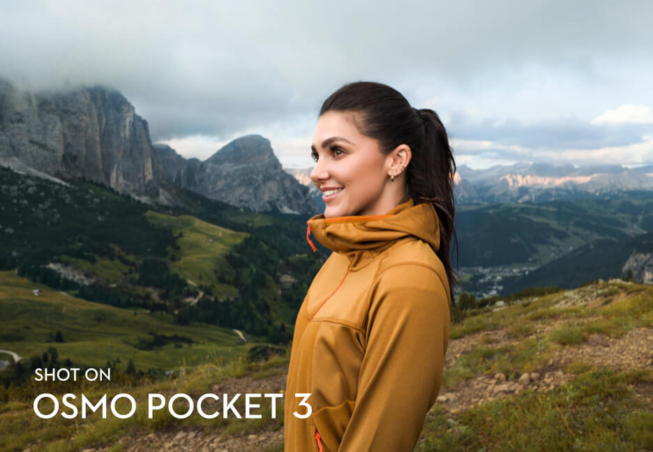 Aufgenommen mit DJI Osmo Pocket 3 - Portrait in den Bergen