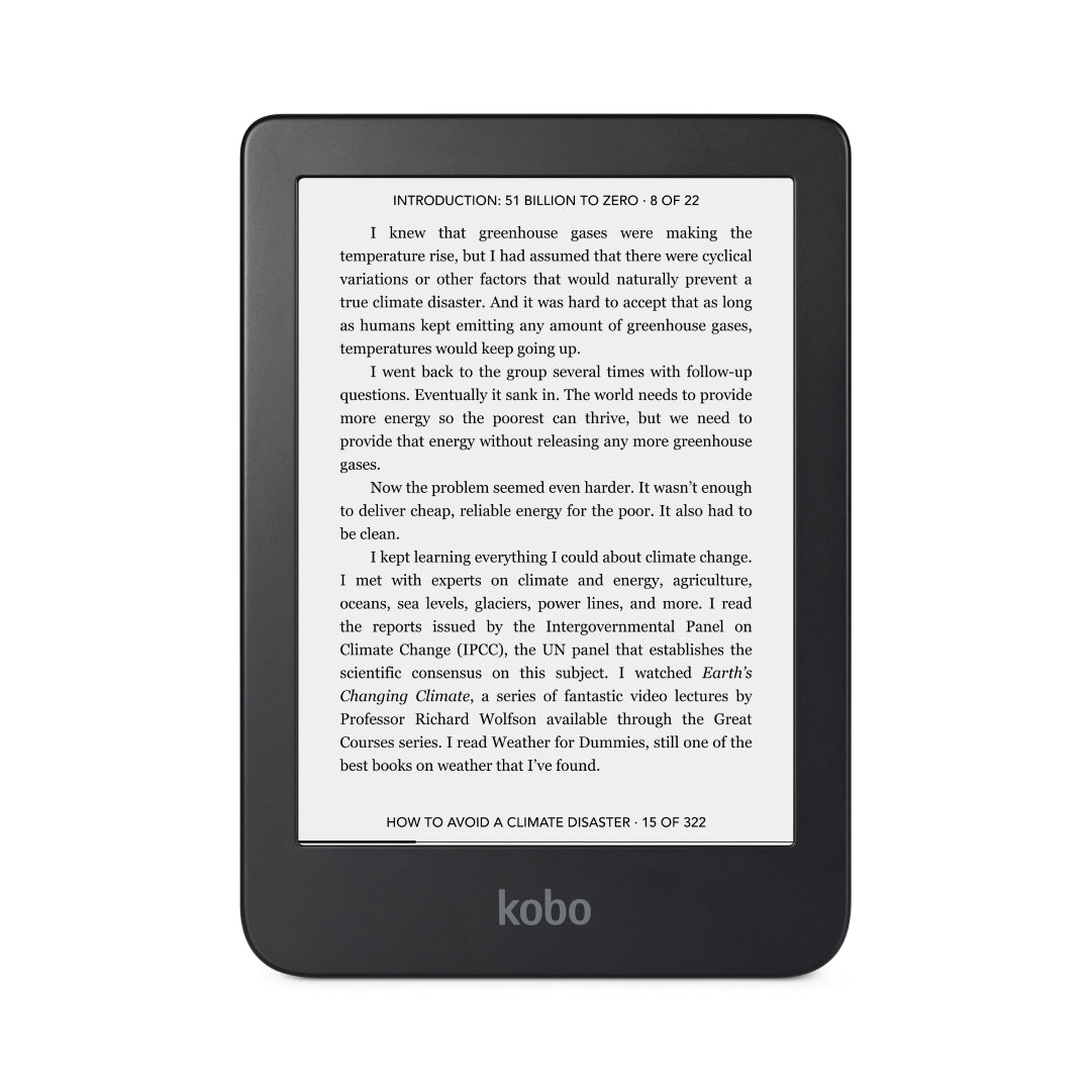 Kobo Clara 2E E-Reader Frontansicht