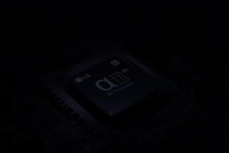 LG α11 4K AI-Prozessor Nahaufnahme