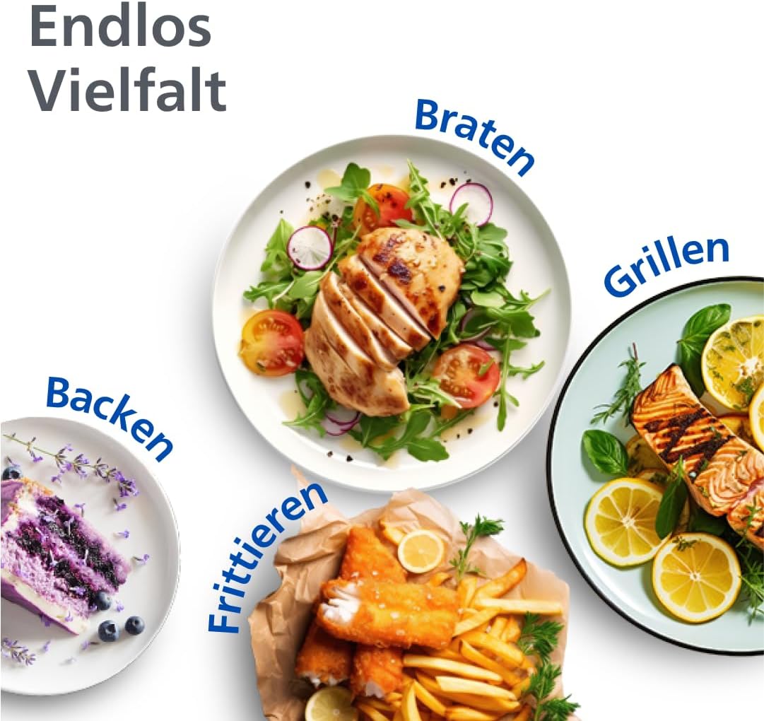 Philips Airfryer 3000 XL Vielfalt der Gerichte