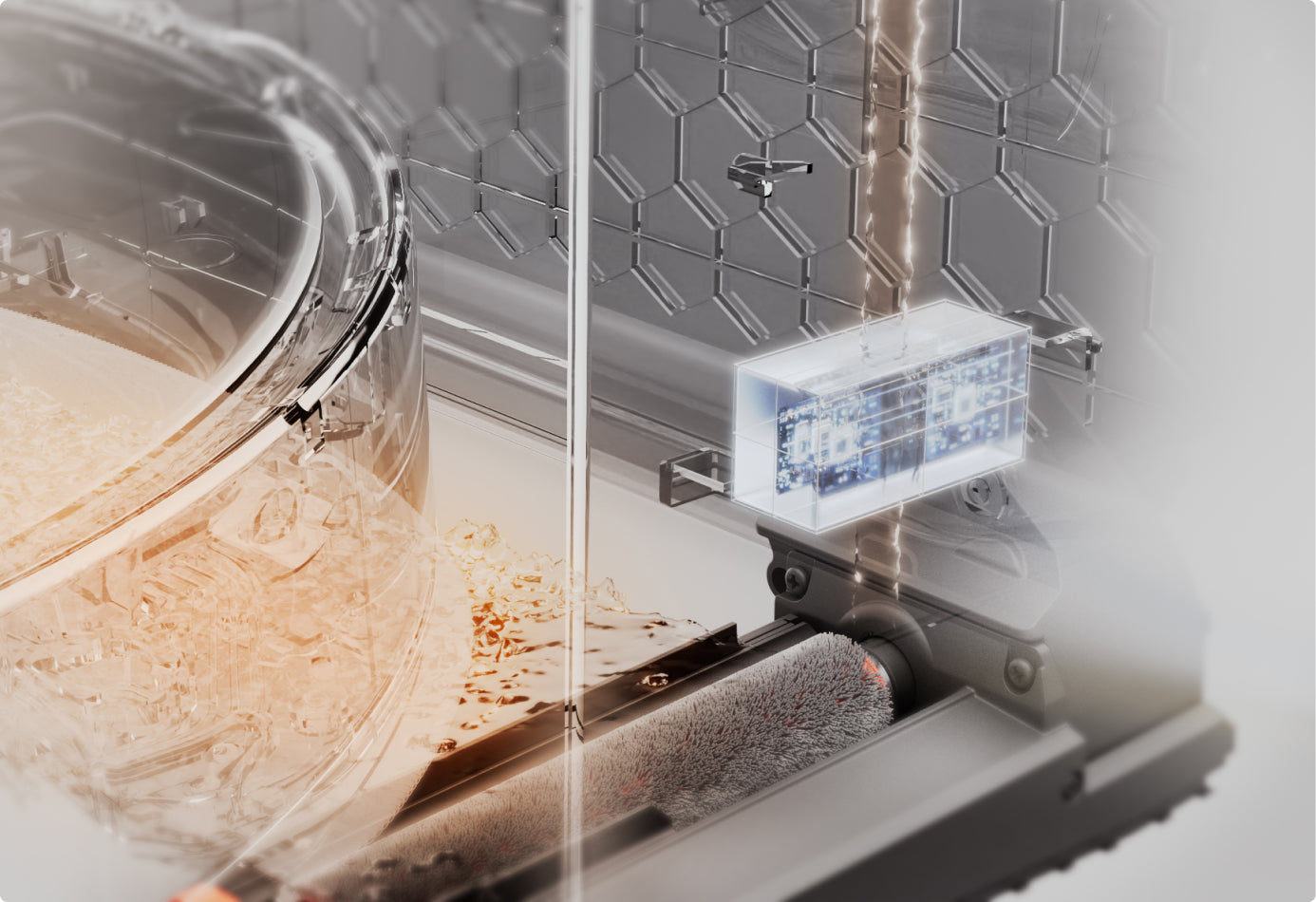 Roborock S8 MaxV Ultra Heißwasser-Reinigung Detail