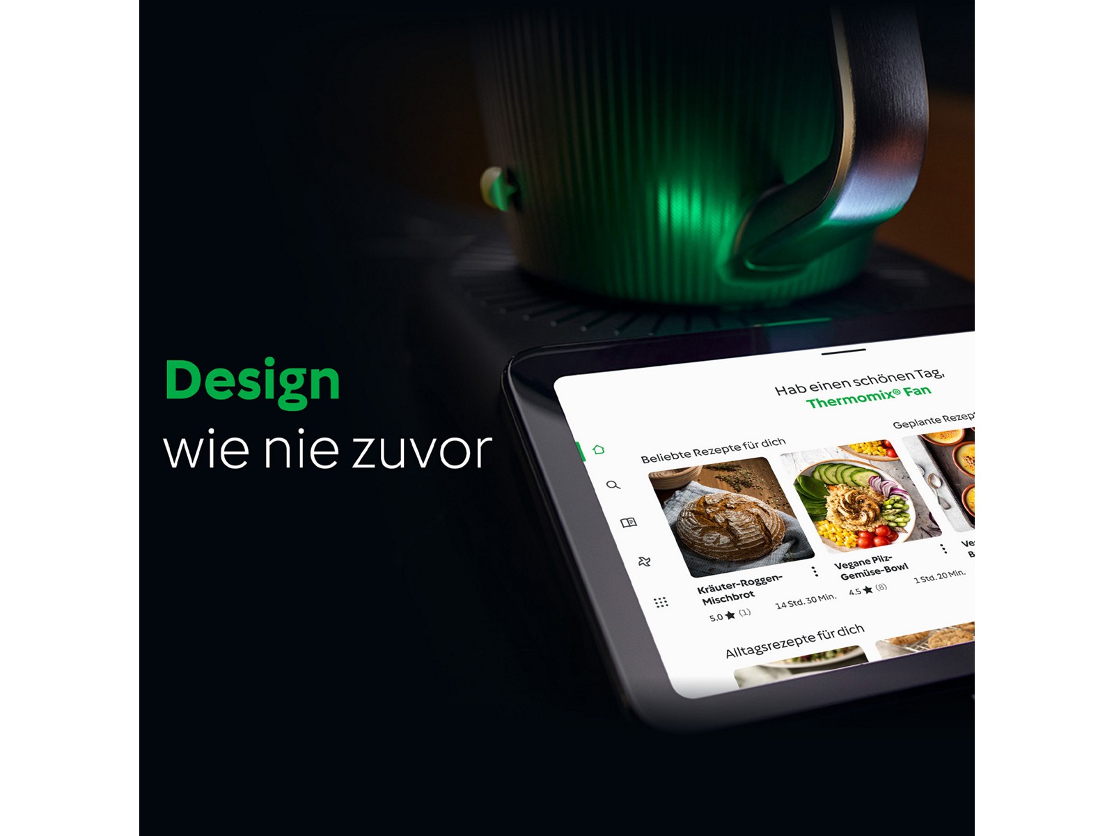 Thermomix TM7 Display mit Rezepten