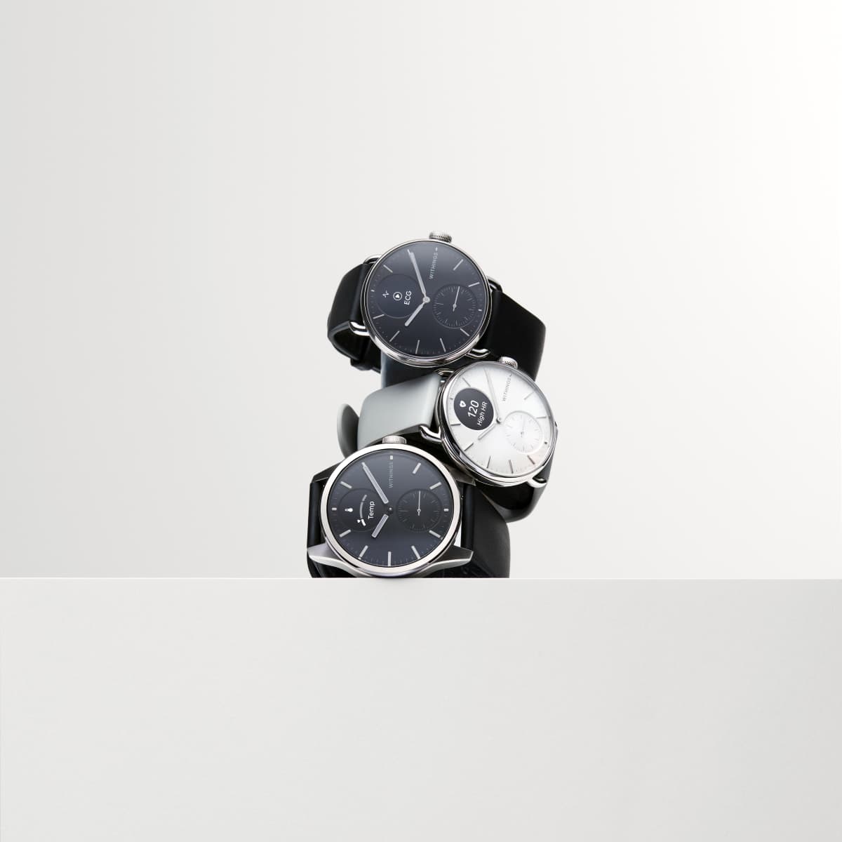 Withings ScanWatch 2 Kollektion — drei Varianten