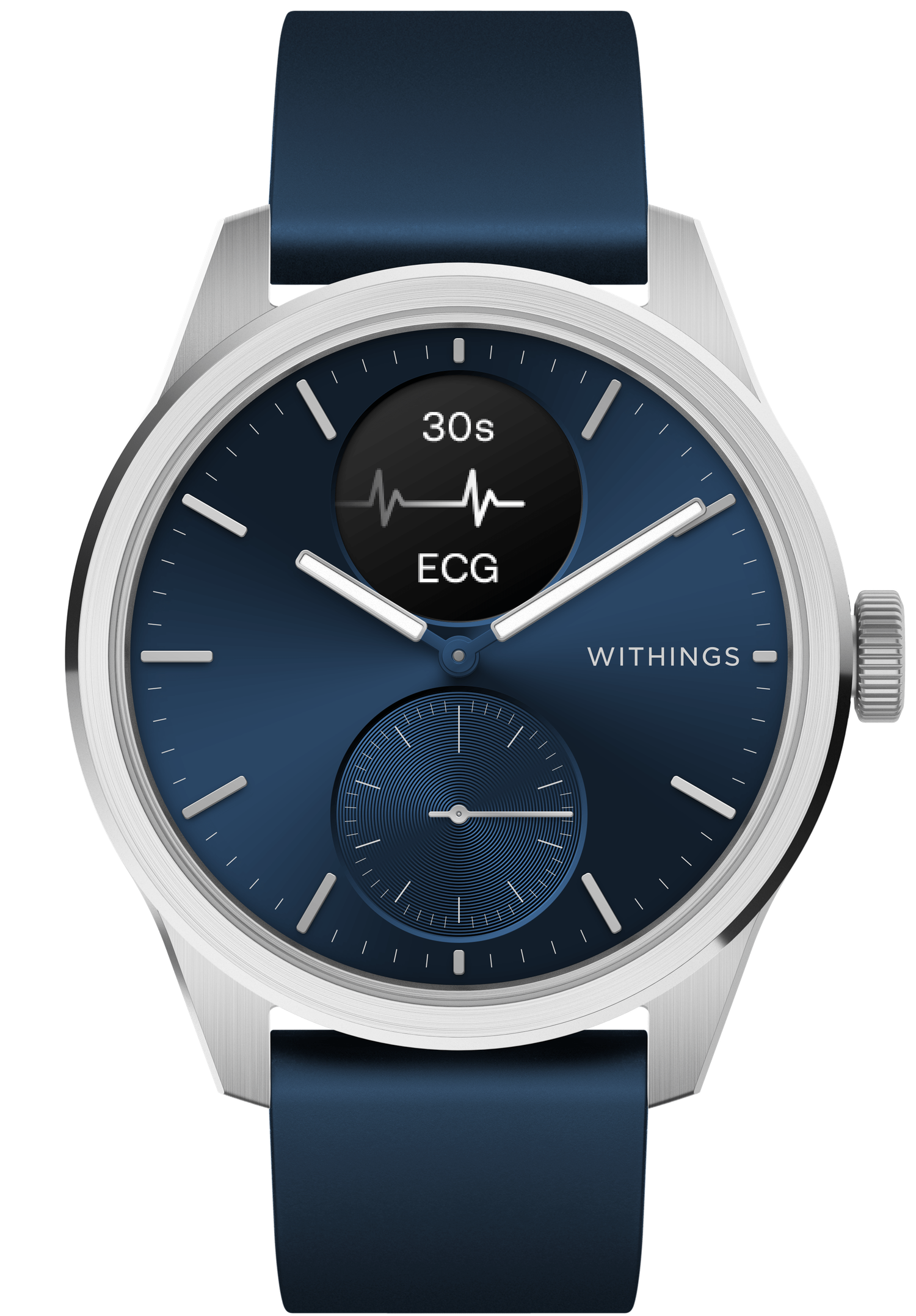 Withings ScanWatch 2 in Blau mit EKG-Funktion