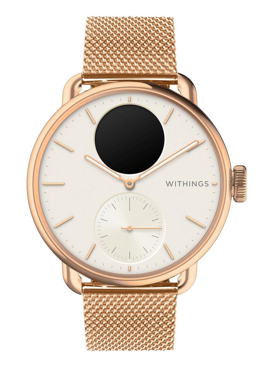 Withings ScanWatch 2 Roségold mit Milanese-Armband