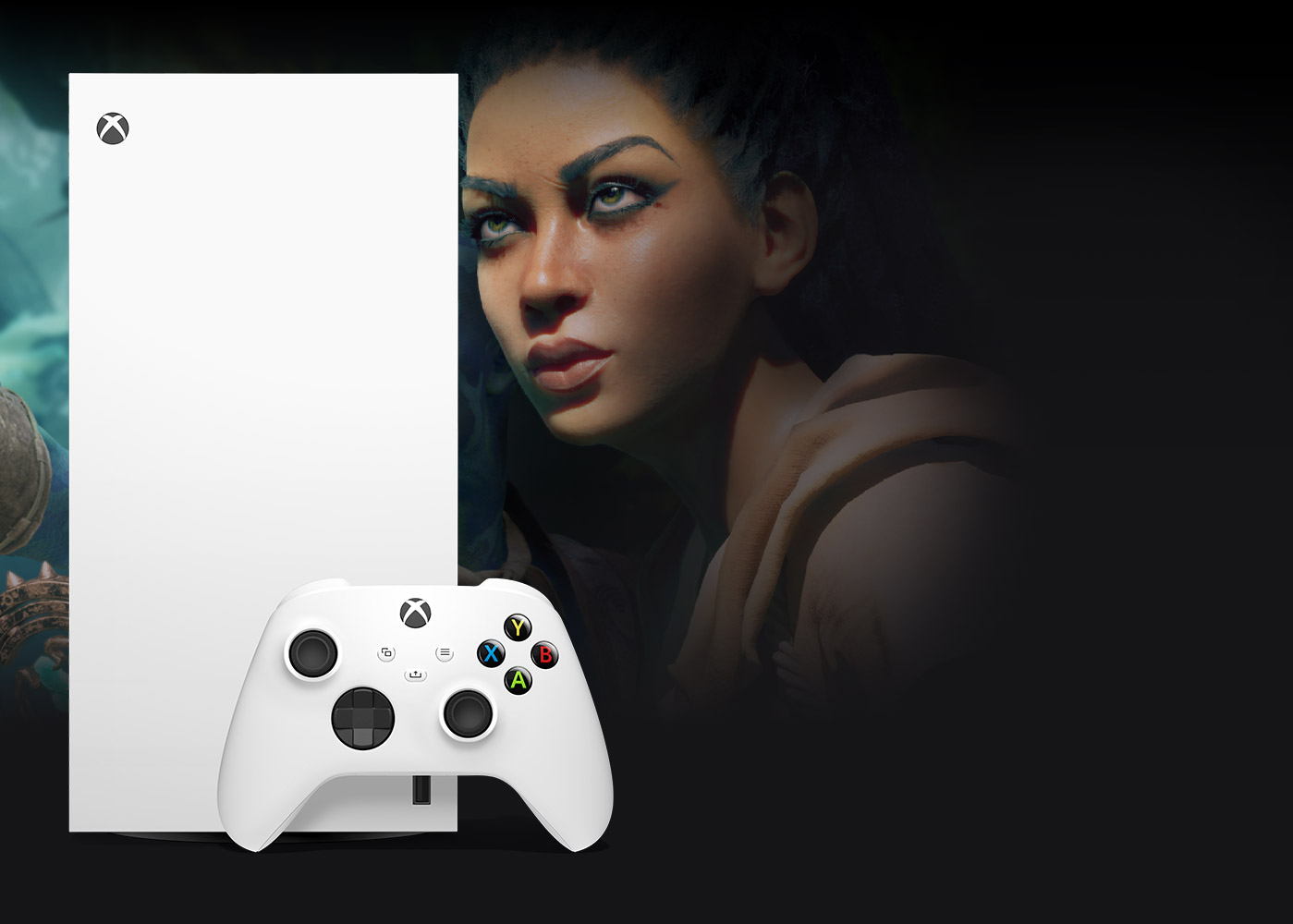 Xbox Series X Design mit Controller