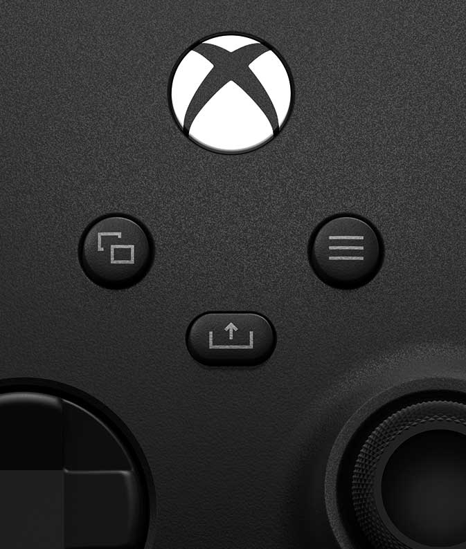Xbox Button auf dem Wireless Controller