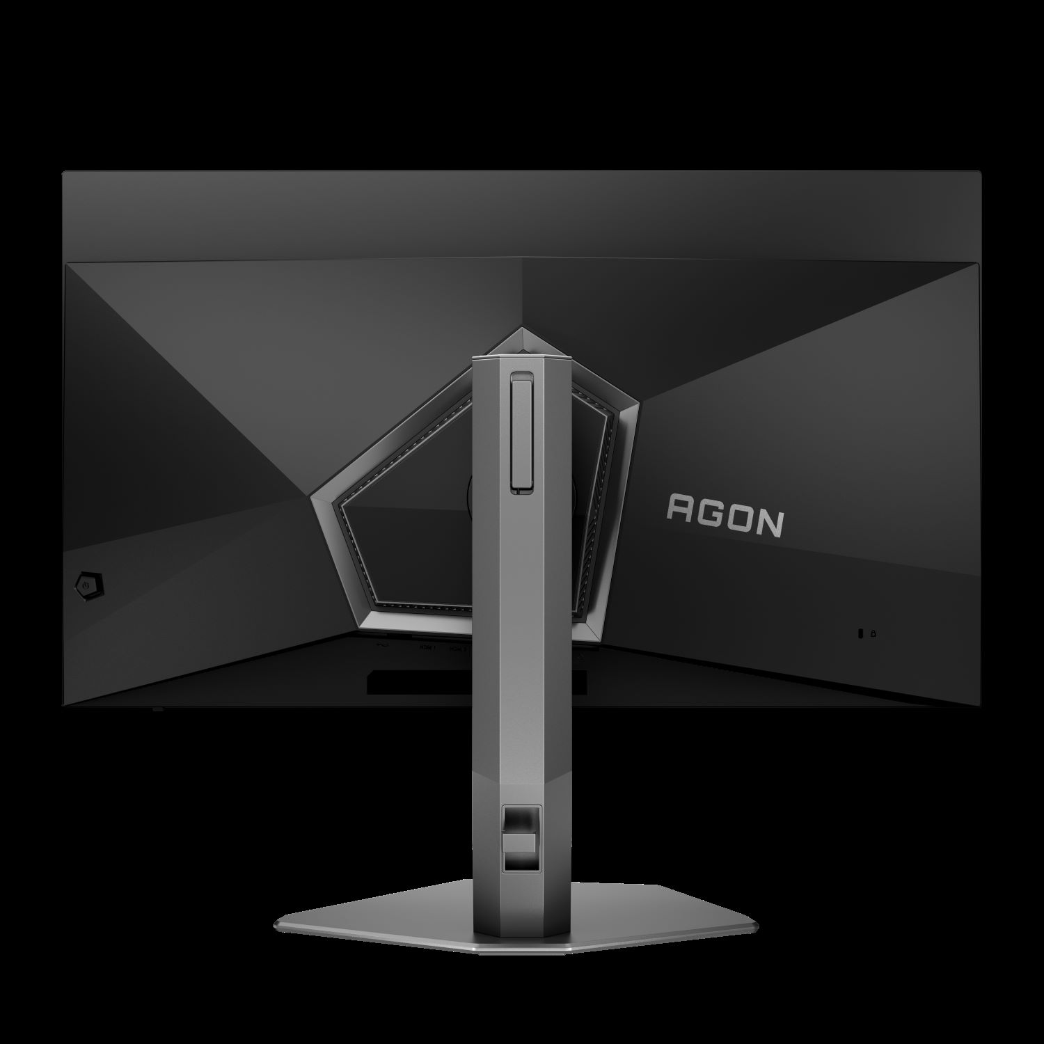 AOC AGON PRO AG326UZD2 Rückseite mit AGON-Design