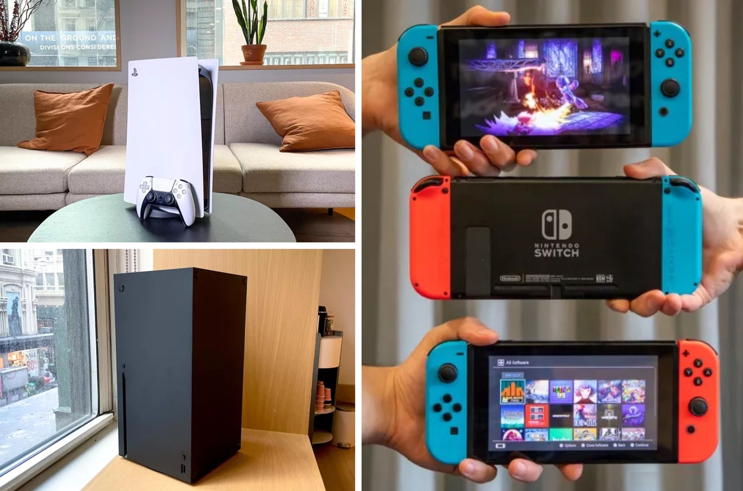 PS5, Xbox Series X und Nintendo Switch im Vergleich