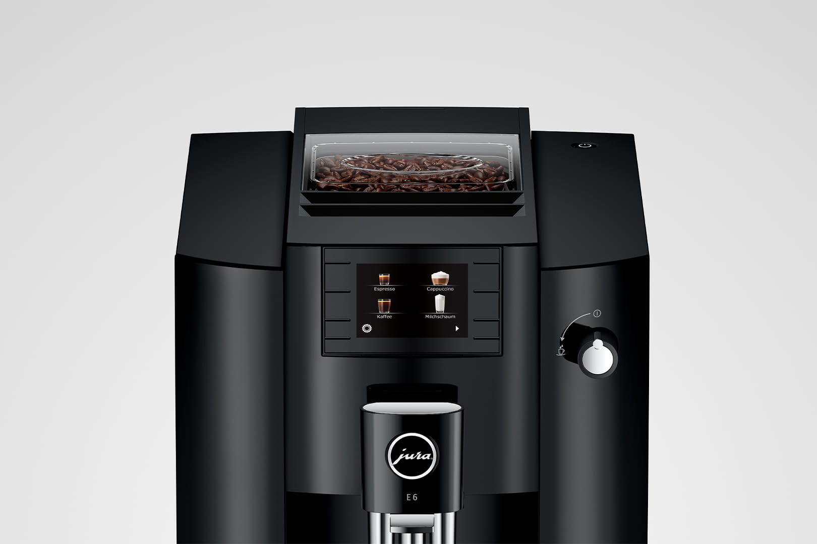 Jura E6 Piano Black P.E.P. Espresso Extraktion