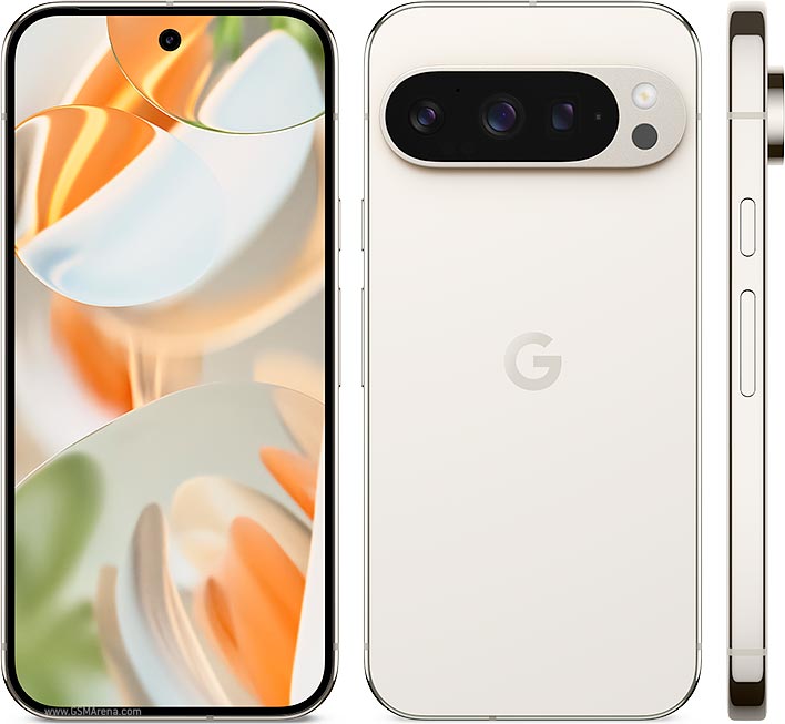 Google Pixel 9 Pro Frontansicht mit Super Actua Display
