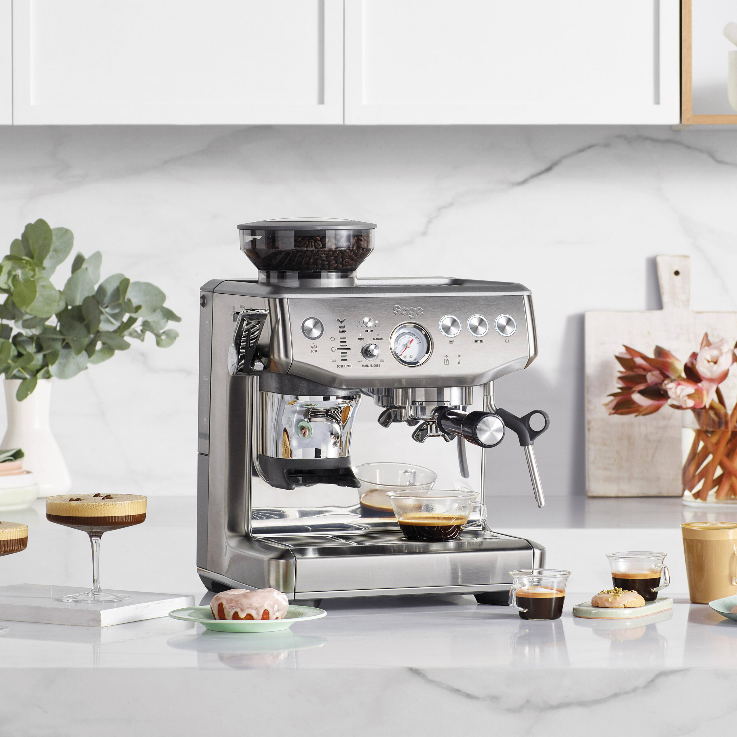 Sage Barista Express Impress Espresso Extraktion